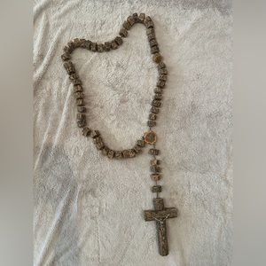 Large wood wall rosary